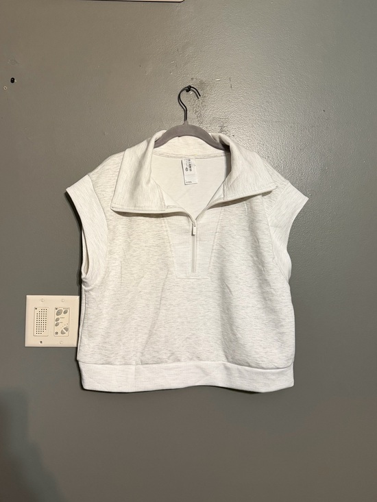 all in motion Tops - All in Motion Women’s Airy Sleek 1/2 Zip Short Sleeve Pullover Size L Gray NWOT